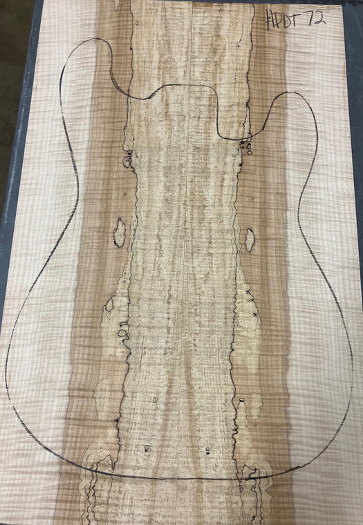 Spalted Flame Maple Drop Top | Hand-Picked Tonewoods | American Specialty Hardwoods