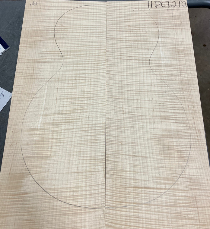 Flame Figured Hard Maple Carve Top | HPCT212 | American Specialty Hardwoods