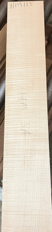Flame Figured Hard Maple Neck Blank | HPN113 | American Specialty Hardwoods