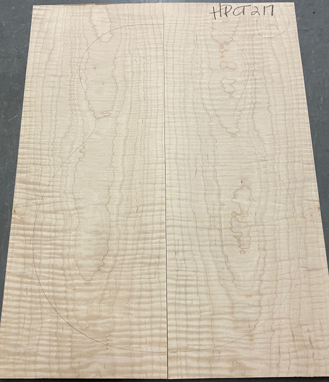 Flame Figured Maple Carve Top | HPCT217 | American Specialty Hardwoods