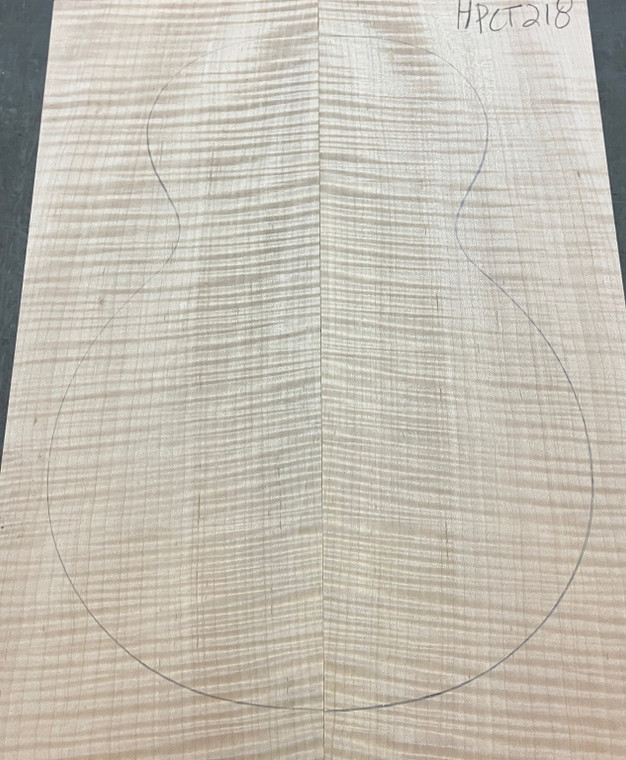 Flame Figured Maple Carve Top  | HPCT218 |  .900" x 15.5" x 20"