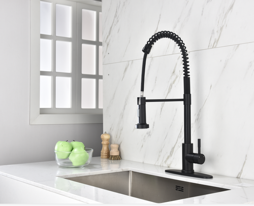 Stainless steel kitchen faucet