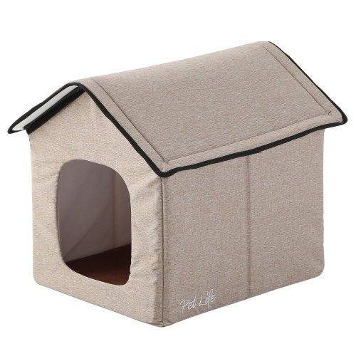 Pet Life ® "Hush Puppy" Electronic Heating and Cooling Smart Collapsible Pet House