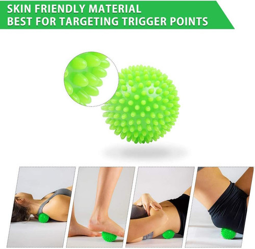 Foot Massage Roller Spiky Ball Therapy Set Massager Tool for Muscle Pain Ball