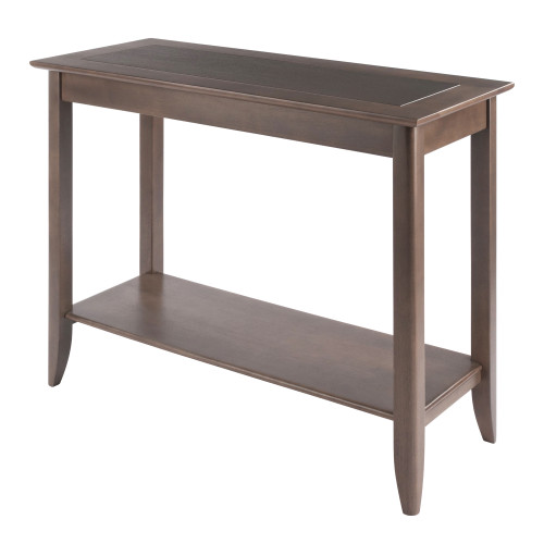 Santino Console Hall Table; Oyster Gray