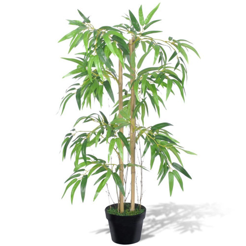Artificial Bamboo Plant Twiggy with Pot 35.4"