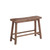 Dunawest Saddle Seat Wooden Bench with Canted Frame, Oak Brown