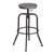 Walker Industrial Counter Bar Stools, Walnut (Set of 2), Height adjustable