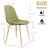 Fabric Chair Set of 4 Kitchen Chairs Dining Chairs Living Room Chairs with Metal Legs Multicolor