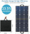 50W 18V Portable Solar Panel, Flashfish Foldable Solar Charger with 5V USB 18V DC Output Compatible with Portable Generator, Smartphones, Tablets and More
