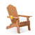 TALE Folding Adirondack Chair with Pullout Ottoman with Cup Holder, Oversized, Poly Lumber,  for Patio Deck Garden, Backyard Furniture, Easy to Install,. Banned from selling on Amazon