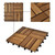 Decking Tiles 11.8"x11.8" Acacia Set of 30
