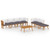 8 Piece Patio Lounge Set with Cushions Solid Acacia Wood