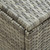 Patio Storage Box Poly Rattan 70.9"x35.4"x29.5" Gray