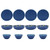 Bamboo Melamine 12-Piece Dinnerware Set