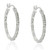 TDW 0.25 ct. Diamond Sterling Silver Hoop Earrings