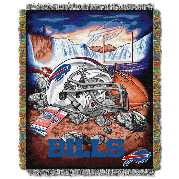 Bills OFFICIAL National Football League, "Home Field Advantage" 48"x 60" Woven Tapestry Throw by The Northwest Company