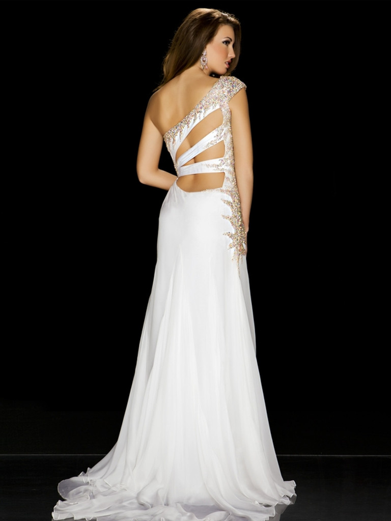 Mac Duggal One Shoulder Pageant Gown 50069P