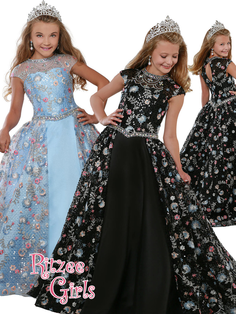 Ball Gown Ritzee Girls 7917 Pageant Dress PageantDesigns