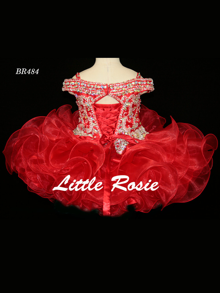 Off The Shoulder Baby Pageant Dress Little Rosie BR484