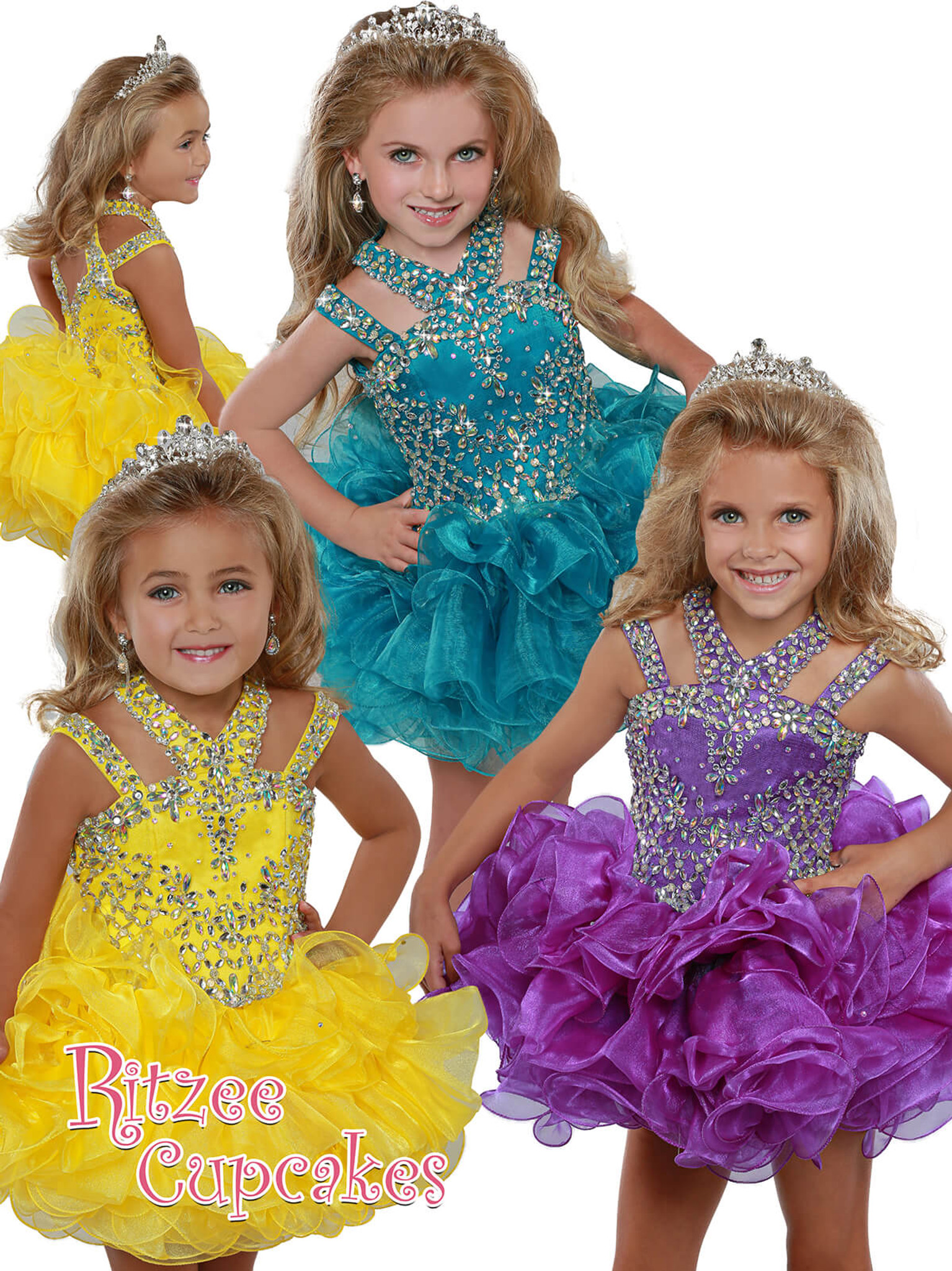 Cupcake Ritzee Girls B279 Pageant Dress PageantDesigns