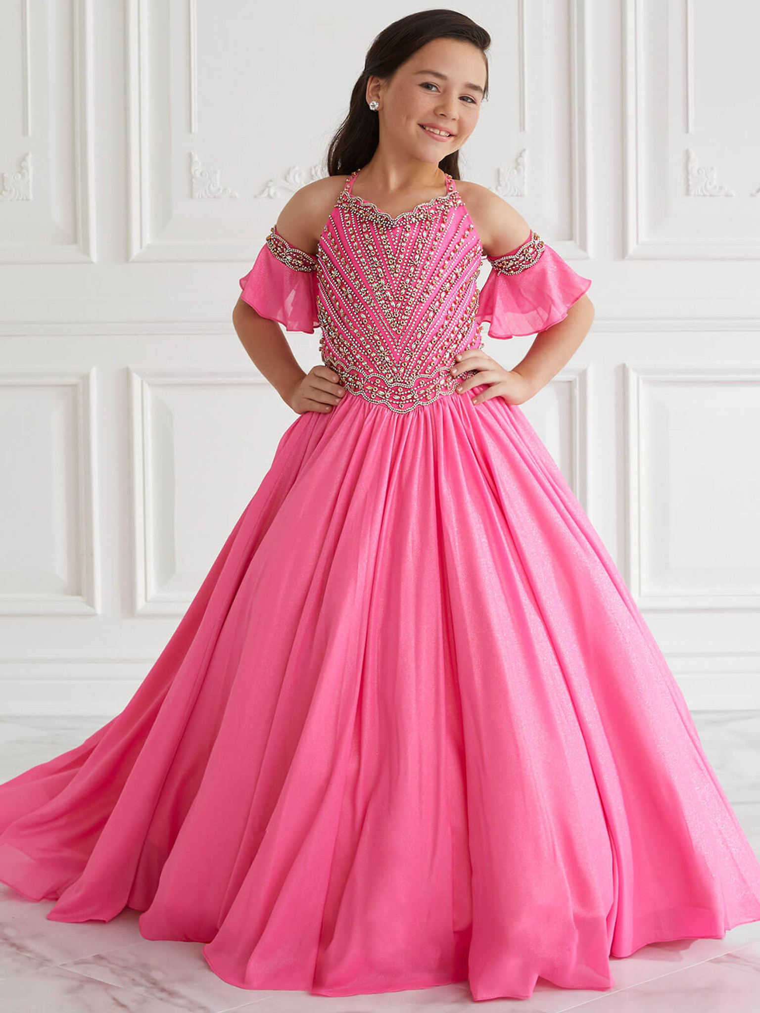 A-line Girls Pageant Dress Tiffany Princess 13665