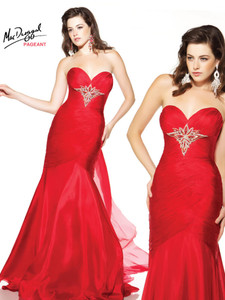 Red Pageant Dress  By Mac Duggal 42429P