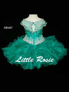 Cap Sleeved Cupcake Pageant Dress Little Rosie SR467