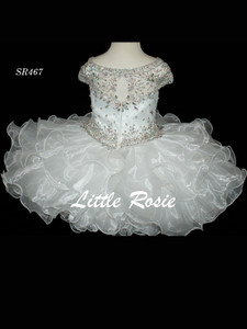 Cap Sleeved Cupcake Pageant Dress Little Rosie SR467