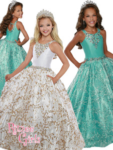 Ball Gown Ritzee Girls 7915 Pageant Dress PageantDesigns