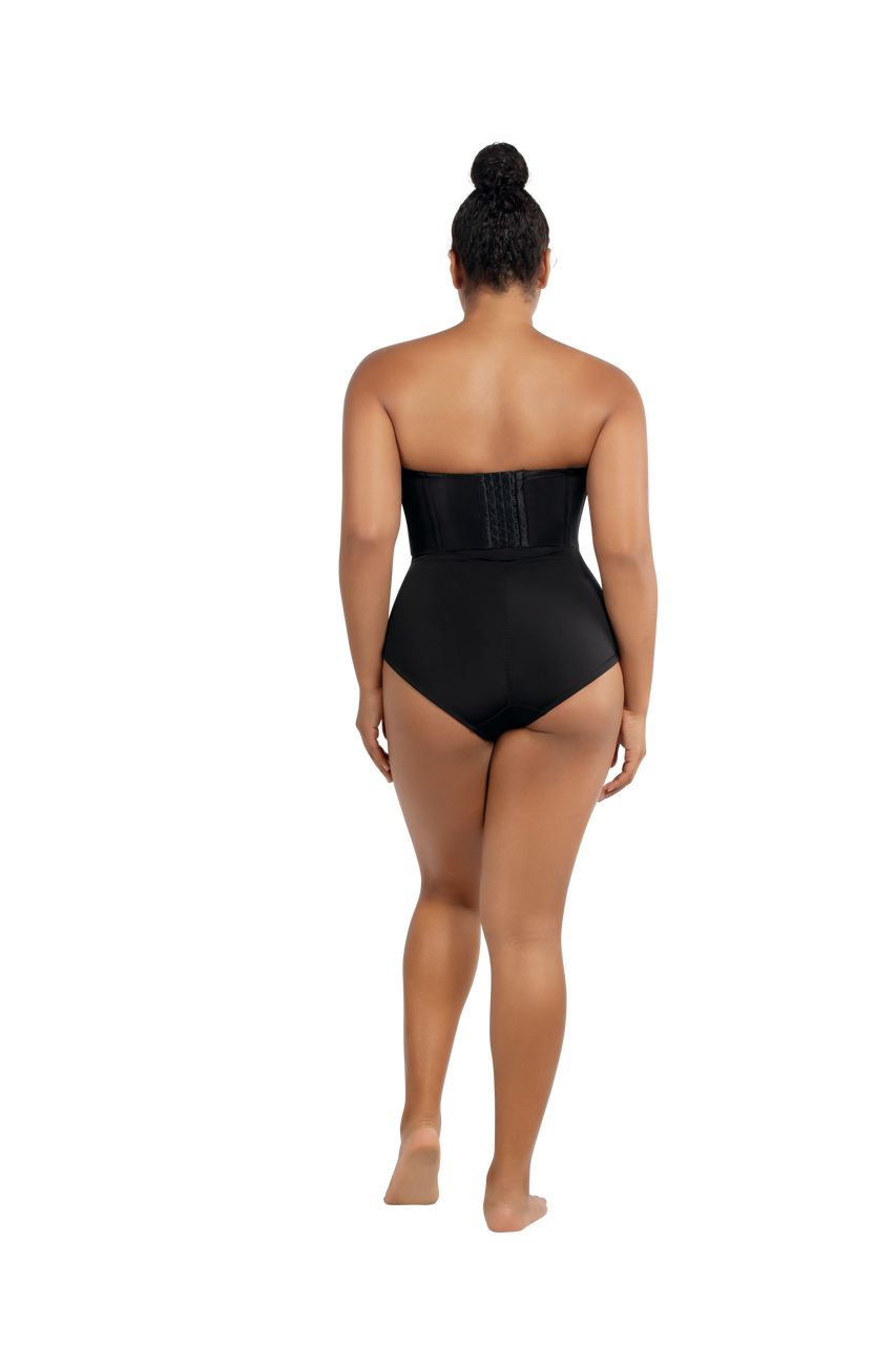 Allure Clothing (Mosta) - SOLD OUT Exotic. B Cup swimsuit with removable  pad for higher comfort. Fix back crossed straps with triple tone elastics.  Gold, terra-cotta and black will mold the perfect