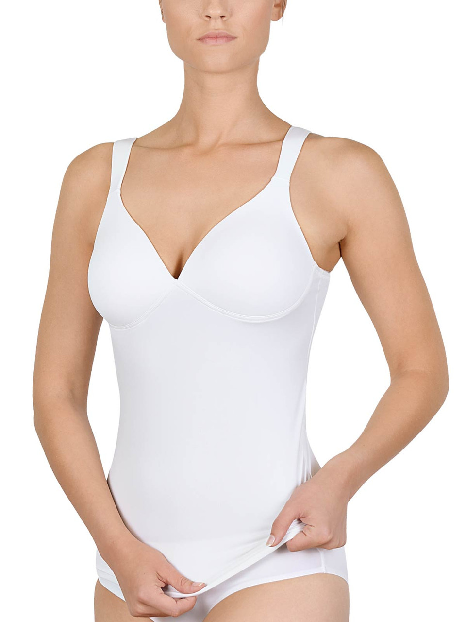 100% Cotton Thick Straps Camisole (S- 5XL) by Naturana 2504