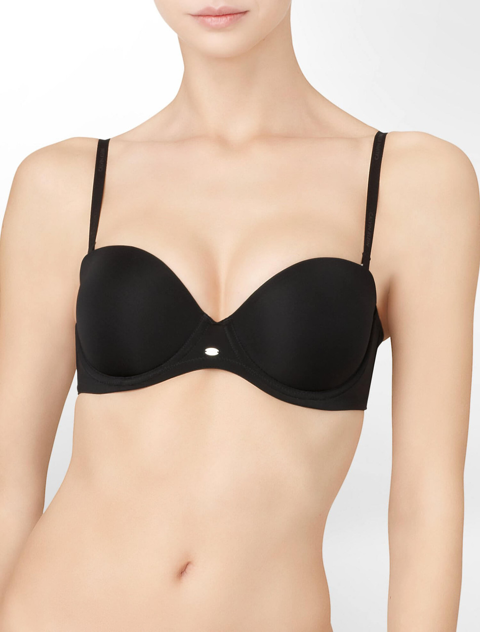 Calvin Klein Women's Naked Glamour Strapless Push Black Size 30D