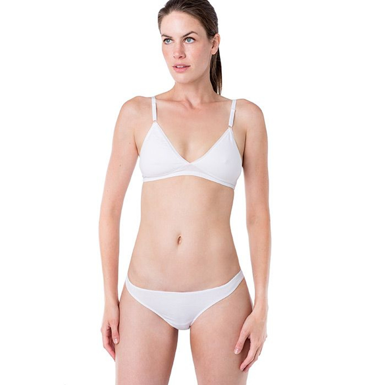 Elita Essentials Women's High Waist Cotton Stretch Thong Underwear