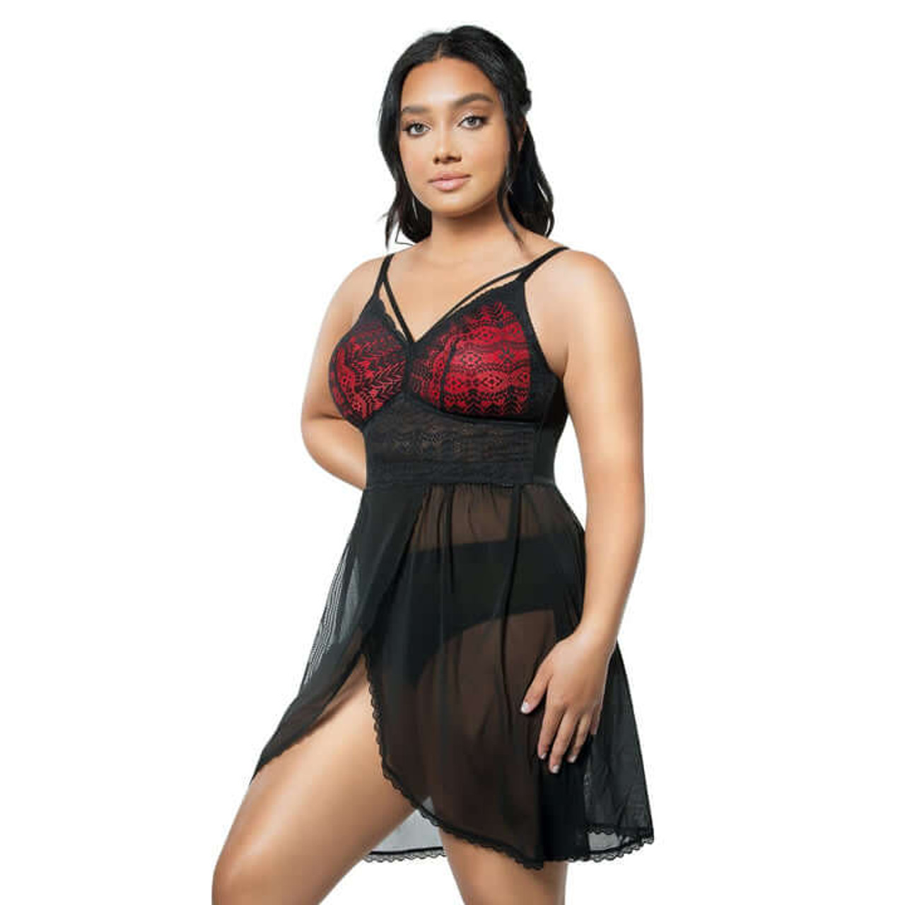 Parfait Wire-Free Lace Chemise with Integrated Support P5959