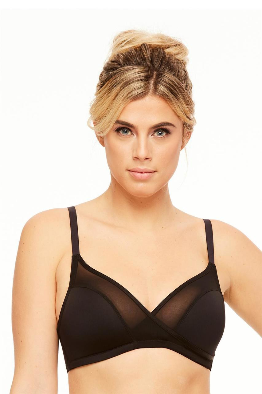 Montelle Wireless Semi Sheer Microfiber Bra 9327