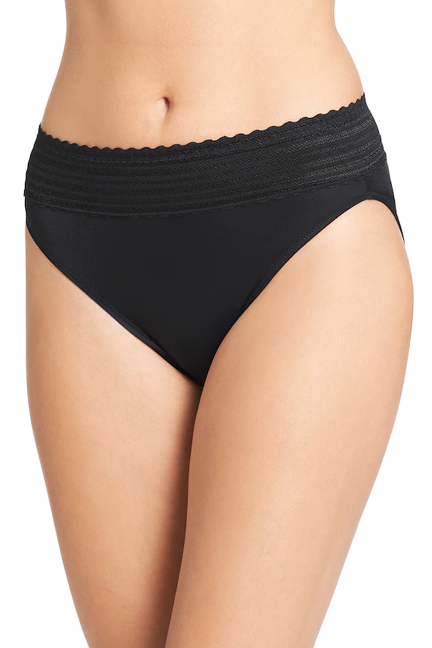 Warner's Warners® No Pinching, No Problems® Dig-Free Comfort Waist with Lace  Microfiber Hipster 5609J - Macy's