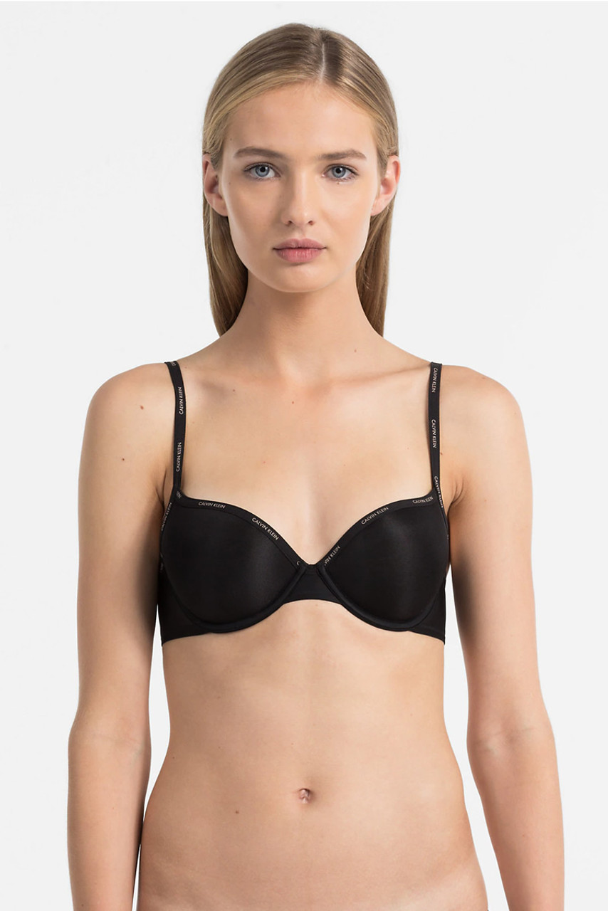 Sheer Marquisette Lightly Lined Demi Bra, Calvin Klein