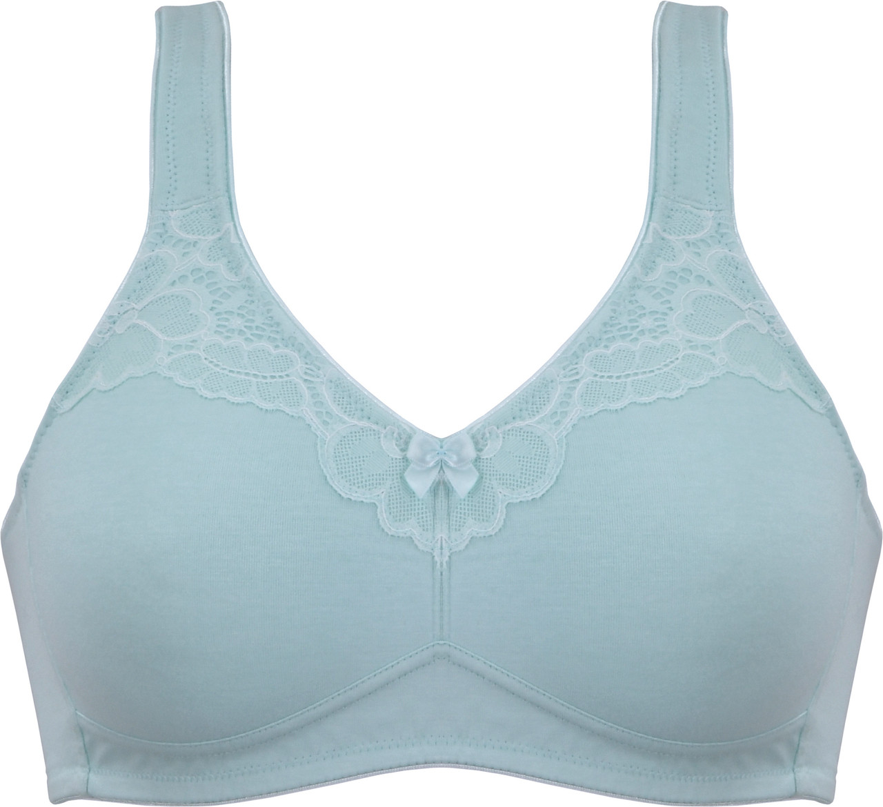 Wire-Free Moulded Soft Cup Cotton Bra by Naturana 5144