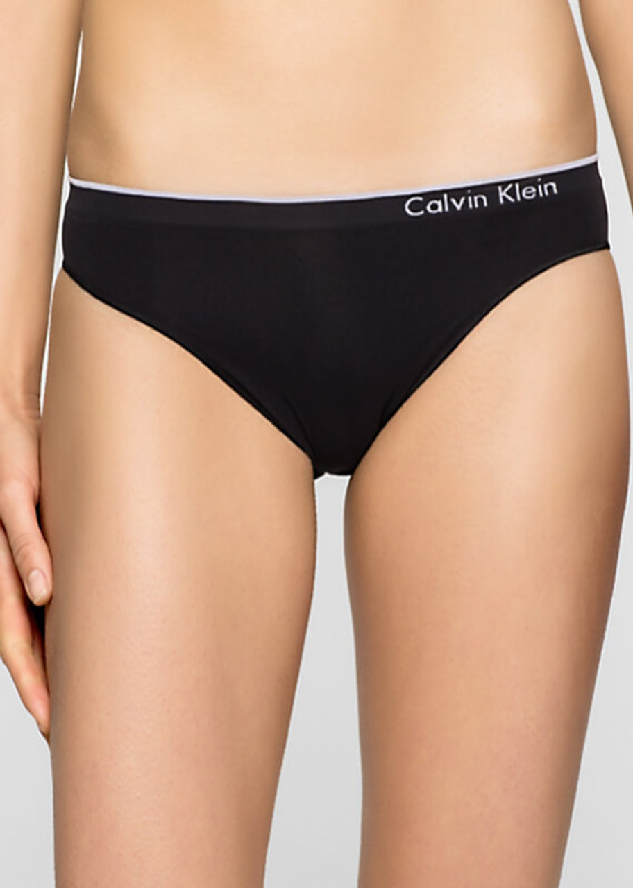 Calvin Klein Women's Pure Seamless Bikini Panty, Black, X-Large