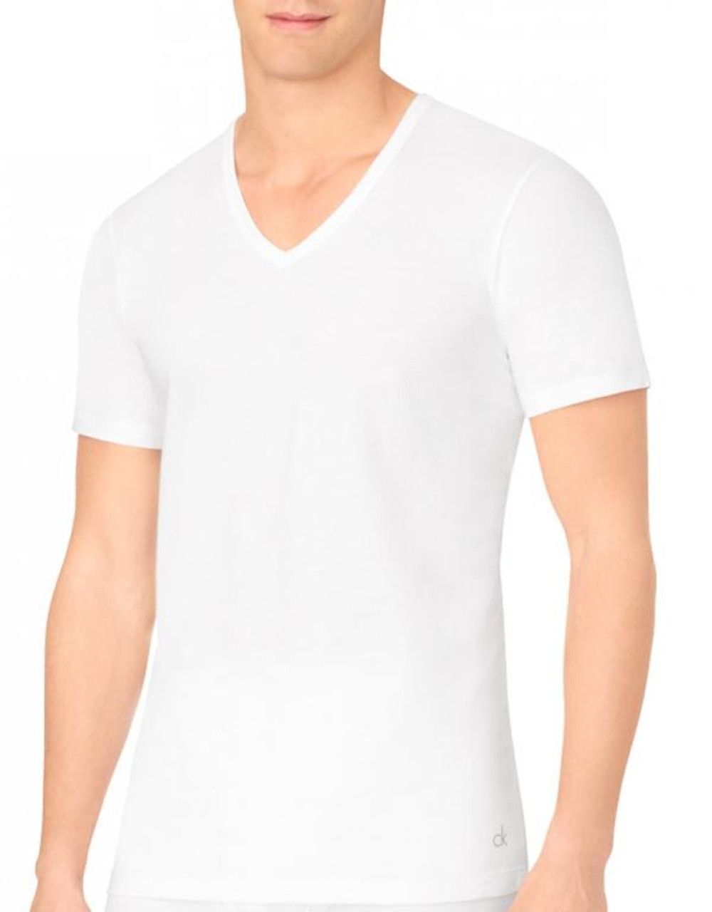 calvin klein slim fit v neck t shirt 3 pack