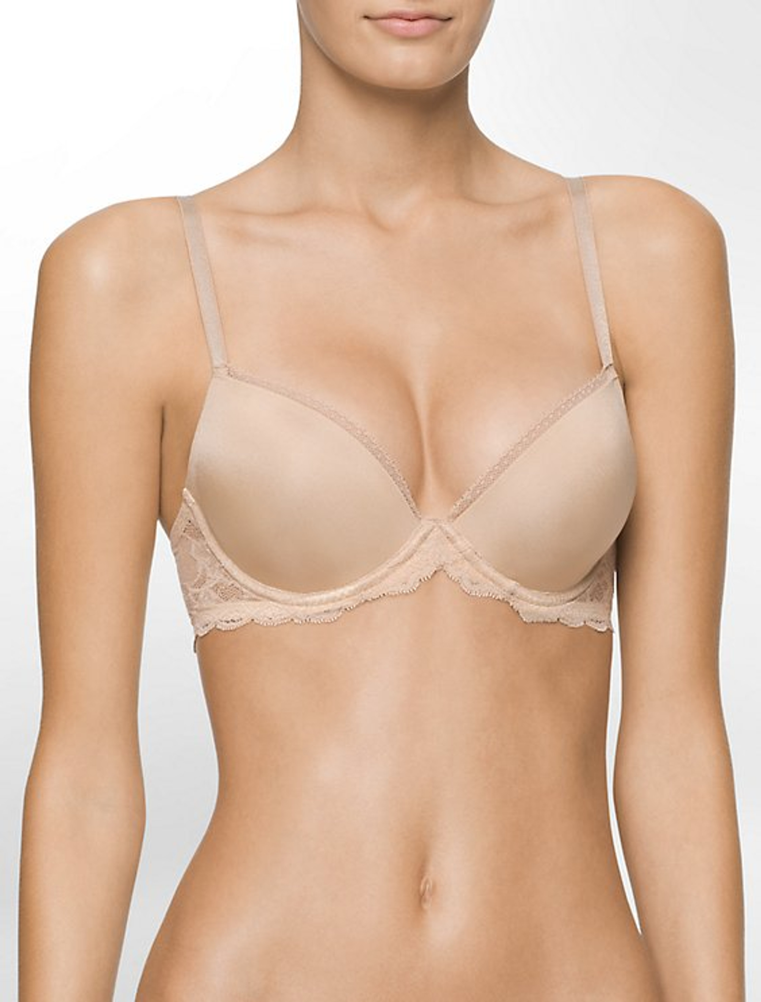 Calvin Klein Seductive Comfort Lace Demi Lift Multiway Underwire Bra Qf1444 