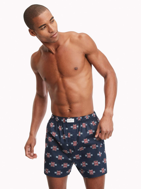 Tommy Hilfiger 100% Cotton Printed Woven Boxer HCTV095