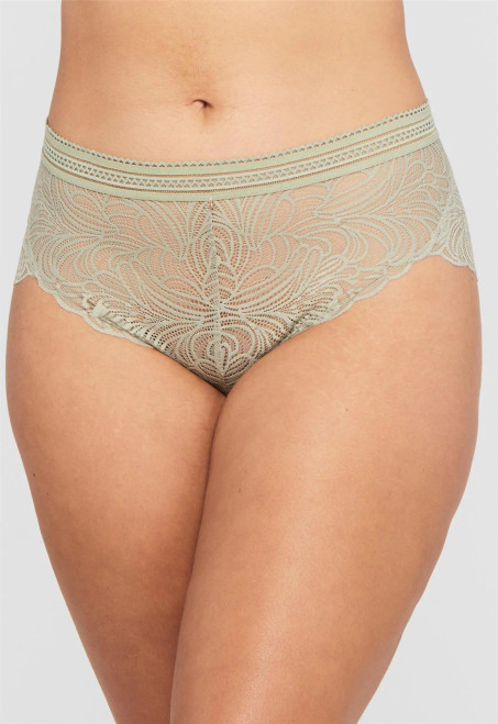 Montelle Lace High Waist Panty London Fog 9456