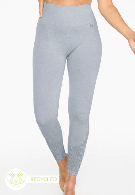 Naturana High Waisted Sport Legging With Side Mesh Inserts 44041