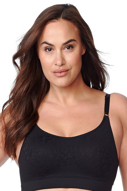 Olga Easy Does It Jacquard Wirefree Knit Seamless Stretch Contour Bralette GM9401A