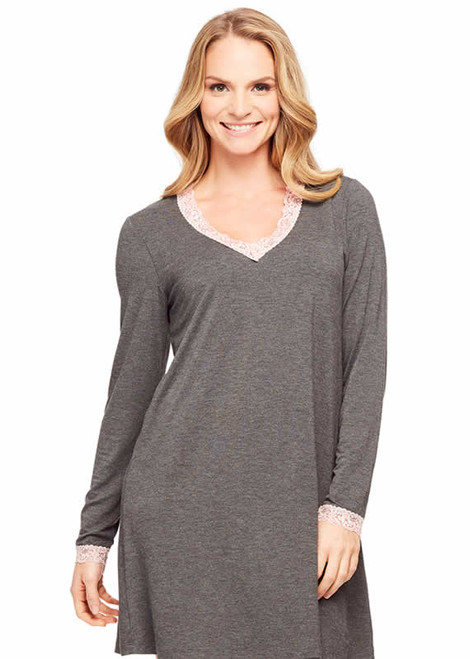 Fleur't Rayon Long Sleeve Night Shirt 5503