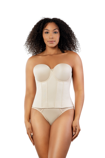 Parfait Underwired Padded Full Back Longline Elise Bustier P6097