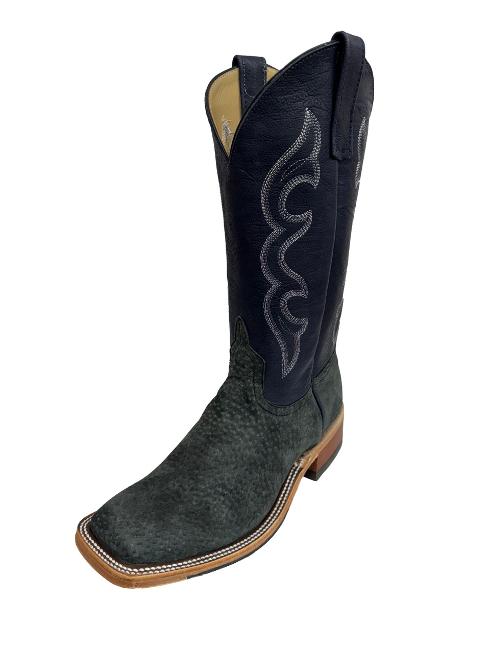 Men's Anderson Bean 0731 Grey Carpincho with Hybrid Sole, Wide