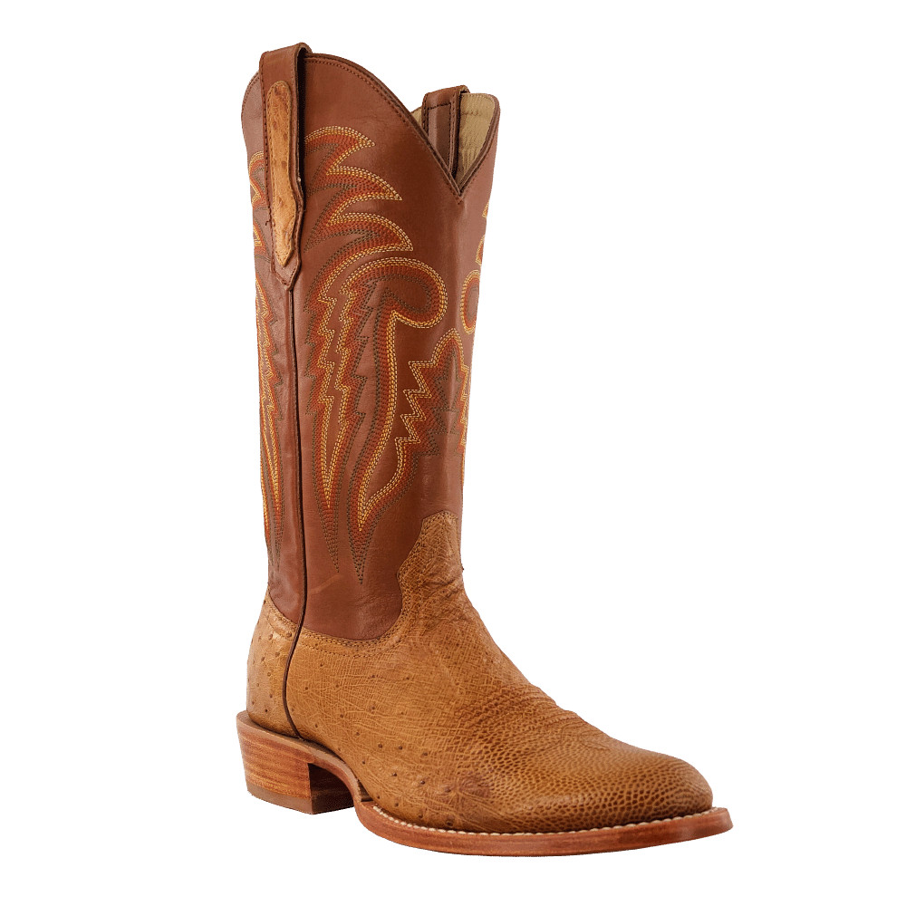 R Watson Roper Men's R. Watson 5533-6 Smooth Ostrich with Roper Toe and Western Heel ...